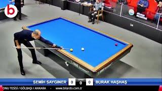 3 Cushion Billiards FINAL STAGE Semih SAYGINER vs BURAK HAŞHAŞ  billar tres bandas  bida 3 băng