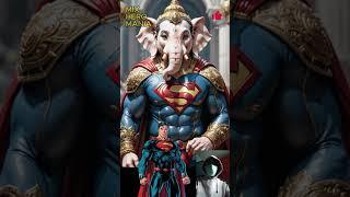 Superheroes but Lord Ganesha  DC & Marvel characters #superheroes #shorts