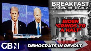 WATCH Biden grinds to a HALT at LIVE Trump debate prompting PANICKED Democrats to consider COUP