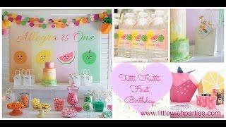 Tutti Frutti First Birthday Party via Little Wish Parties childrens party blog