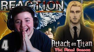 Attack on Titan The Final Season - Episode 4 REACTION Full Length AND Highlights