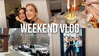 BOSTON VLOG weekend of fun hot yoga Mandy bday celebrations etc.