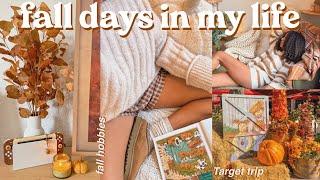 fall days in my life- fall hobbies shopping baking & more