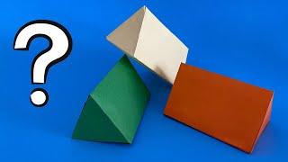 How to Make a Triangular Prism   Triangular Prism making EASY