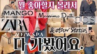 SPA브랜드 가을 신상 딱 예쁜 아이템만 골라서 입어봤어요. feat. &Otherstories ZARA Massimo Dutti MANGO COS