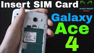 Samsung Galaxy Ace 4 Insert The SIM Card