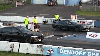 Toyota Supra vs BMW M5-drag race 14 mile