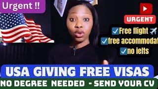 30000 FREE USA WORK VISAS  NO DEGREE NEEDED FREE ACCOMMODATION-FREE FLIGHT SEASONAL JOBS