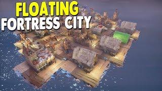 Buoyancy  Ep. 7  FLOATING FORTRESS CITY Construction  Buoyancy City Building Tycoon Gameplay