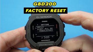 How to Factory Reset Your Casio G-Shock GBD-200