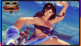 SFV PC Mod  Chunli White Bikini VS Juri Night Cage MOD