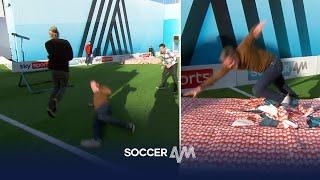 ABSOLUTE CHAOS    The craziest YKTD in Soccer AM history?  Neville Carragher and Bullard