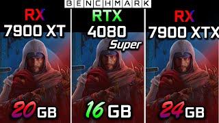 RX 7900 XT vs RTX 4080 Super vs RX 7900 XTX  1440p  Gaming Test in 10 Games  Benchmark