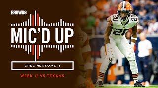 Greg Newsome II Micd Up vs. Texans  Cleveland Browns