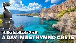 DJI OSMO Pocket 3  A day in Rethymno Crete  Greece