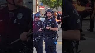 ANTIFA agitators started fight with peaceful protesting parents. One ANTIFA member got arrested