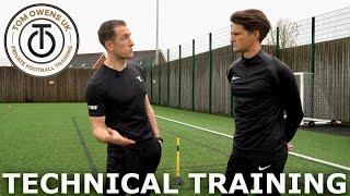 Technical Training With A Professional Football Trainer  Full Training Session With Tom Owens UK