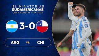 ARGENTINA Vs CHILE 3 0 RESUMEN ELIMINATORIAS SUDAMERICANAS FECHA 7