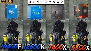 Intel i5 14400F vs i5 12600K vs Ryzen 7600X vs Ryzen  5800X  Test  1080p - 1440p  RTX 4090