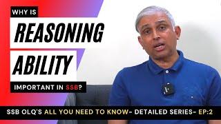 Reasoning ability in SSB Detailed OLQs  Series -Ep.2  SSB DUX Academy  Cdr Vikram