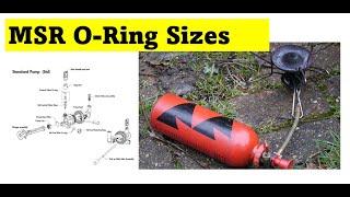 MSR Stove Pump - O Ring Sizes and Replacement