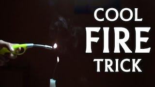 An amazing science trick with smoke and a flame