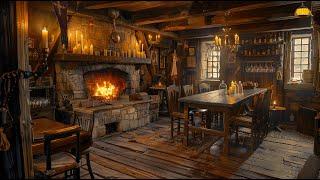 The Enchanted Inn - Medieval Tavern Ambience - Fireside Music & Fantasy Atmospher