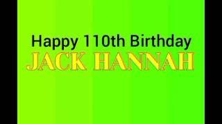 Jack Hannahs 110th Birthday Southern Fried Hospitality audio