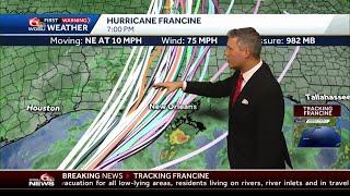 Hurricane Francine forms in the Gulf of Mexico