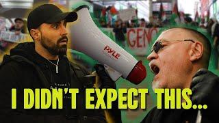 PALESTINE protesters swarm VEGAN event you wont believe what happened next...