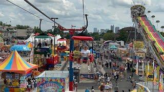 Riding Sky Glider at Ohio State Fair 2024 with my Family #statefair2024 #statefair #skyglider #yt