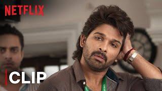 Allu Arjun Police Station Fight Scene  Ala Vaikunthapurramloo  Netflix India