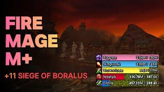 1.26M Overall No Aug +11 Siege of Boralus Fire Mage M+ Season 1 The War Within