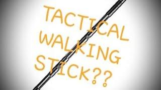 Amazon tactical walking stick review