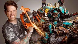 Using power tools on $4000 Warhammer - the Warlord Titans