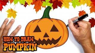 How to Draw Halloween Pumpkin  Drawing Lesson