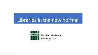 National Diet Library Webinar Libraries in the New Normal in English