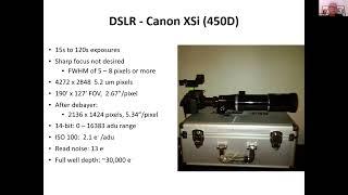 AAVSO How to compare DSLR CCD and CMOS cameras for photometry