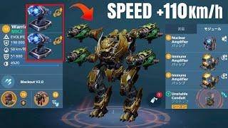 WR 166kmh TYPHON w Positive Energy Recuperator  War Robots Gameplay 9.9.9