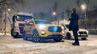 CHERY TIGGO 7 PRO В ТАКСИ  ТАКСОПАРК ROOLIM  Fossibot DT2