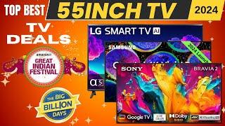 Best 55 inch 4K TV in India 2024  Flipkart Big Billion Days  Amazon Great Indian Festival  Deals