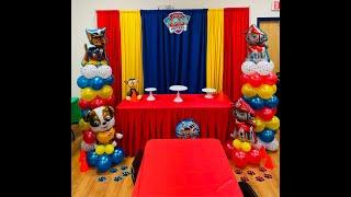 DIY Paw Patrol Theme balloon decor