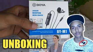 Boya BYM1 Omnidirectional Lavalier Condenser Microphone with 20ft Audio Cable Black  Unboxing