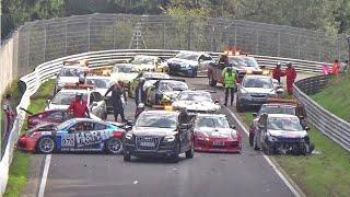 NÜRBURGRING CRASH & FAIL Compilation - Mistakes Oil Spill Racing Nordschleife Nurburgring