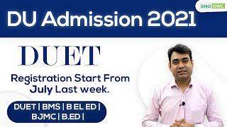 Du Admission 2021  CUCET 2021  Delhi University Admissions 2021 