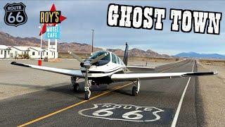 We Landed On Route 66 Flying to Amboy CA In The Bonanza