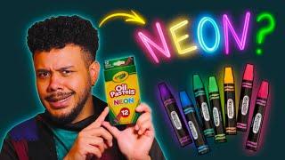 NEON Oil Pastels? Lets Try Them
