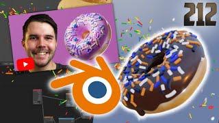 BLENDER PRO takes the DONUT TUTORIAL for the FIRST TIME Heres what I learned