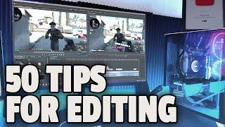 50 MUST-KNOW EDITING TIPS FOR GAMING VIDEOSCLIPS in 8 minutes