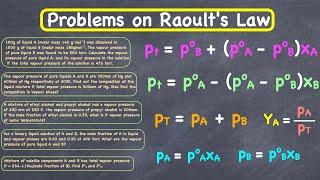 Raoults law - Example problems